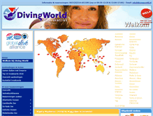 Tablet Screenshot of divingworld.nl